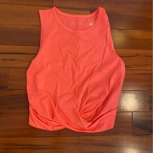 Lilly Pulitzer Coral Twist Front Athletic Tank